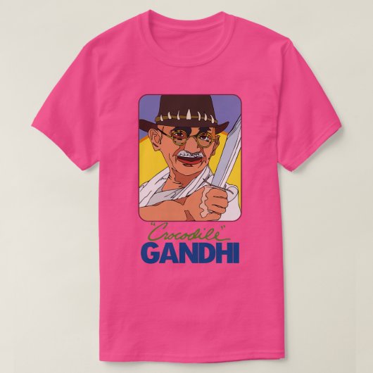Crocodile Gandhi T-shirt (Design voorkant)