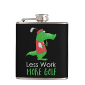Crocodile Golfer Grappig Heupfles (Voorkant)
