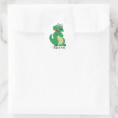Crocodile Hartelijk dank Ronde Sticker (Tas)