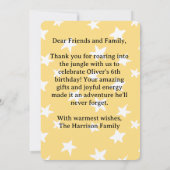 Crocodile & Hippo Thank You Card - Fun Bedankkaart (Achterkant)