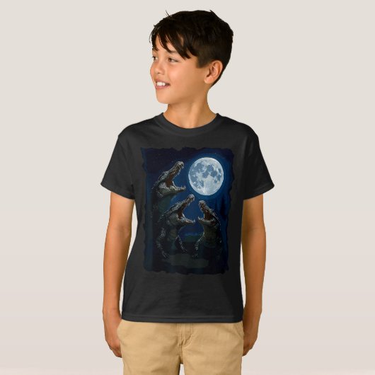 Crocodile Howling At The Moon Wildlife Crocodiles T-shirt (Voorkant volledig)