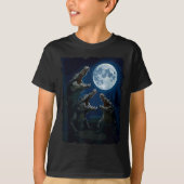 Crocodile Howling At The Moon Wildlife Crocodiles T-shirt (Voorkant)