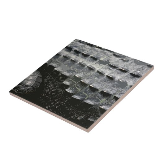 CROCODILE HUID TEGELTJE (Zijkant)