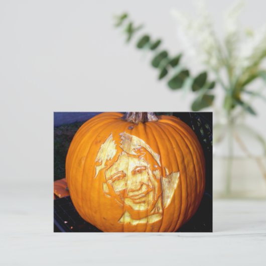 Crocodile Hunter Pumpkin Briefkaart (Staand voorkant)