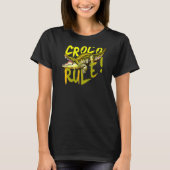 Crocodile I Croco Rule I Aligator Predator Reptile T-shirt (Voorkant)