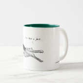 Crocodile, ik ben een eikel geweest, Mok van diere (Voorkant rechts)