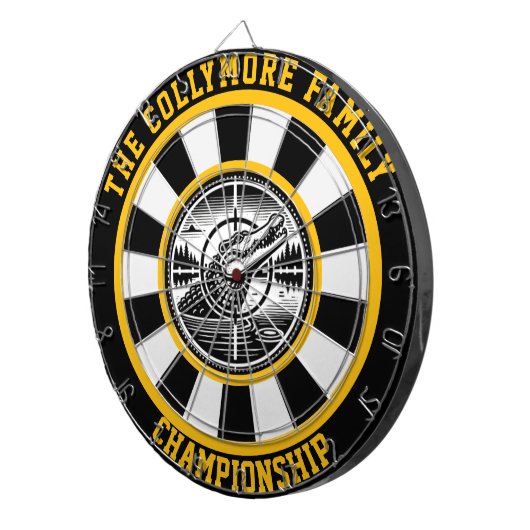 Crocodile in het ontwerp van de Crosshairs Dartbord (Voorkant Rechts)