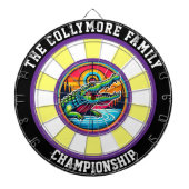 Crocodile in het ontwerp van Target Lake Dartbord (Voorkant)