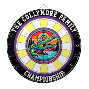 Crocodile in het ontwerp van Target Lake Dartbord