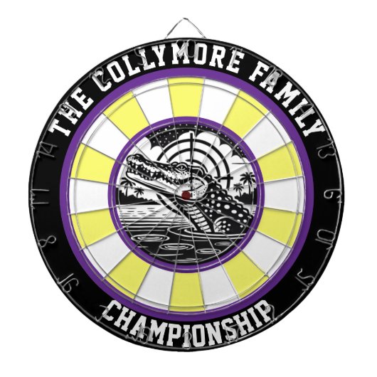 Crocodile in het ontwerp van Target Lake Dartbord (Voorkant)