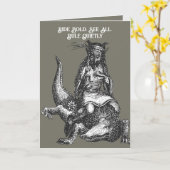 Crocodile King of Shadows Kaart (Gele Bloem)