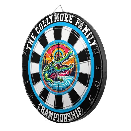 Crocodile Lake Precision-ontwerp Dartbord (Voorkant Rechts)