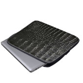 CROCODILE LEATHER LAPTOP SLEEVE (Voorkant onderkant)