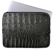 CROCODILE LEATHER LAPTOP SLEEVE (Voorkant)
