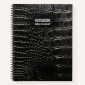 CROCODILE LEATHER NOTITIEBOEK (Voorkant)
