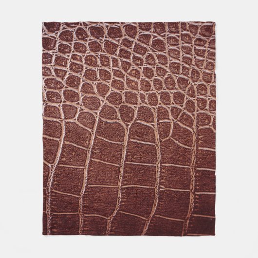 Crocodile leather patternabstract,alligator,animal fleece deken (Voorkant)