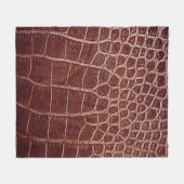 Crocodile leather patternabstract,alligator,animal fleece deken (Voorkant (Horizontaal))