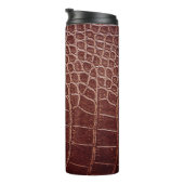 Crocodile leather patternabstract,alligator,animal thermosbeker (Geroteerd rechts)