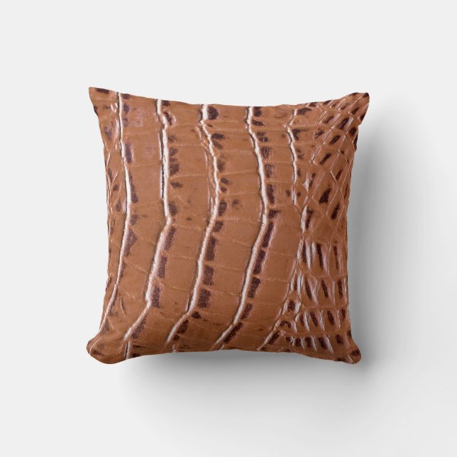 Crocodile leather textured backgroundabstract, ani kussen (Voorkant)