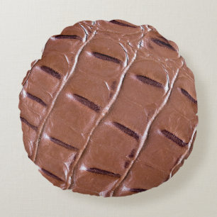 Crocodile leather textured backgroundabstract, ani rond kussen