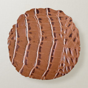 Crocodile leather textured backgroundabstract, ani rond kussen