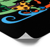 Crocodile Lover Skiing Alligator Reptile Water Ski Poster (Hoek)