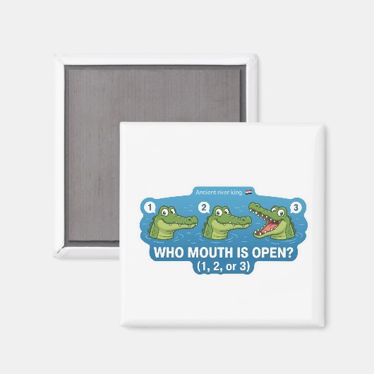 Crocodile Open Mouth Magneet (Voorkant / Achterkant)