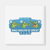 Crocodile Open Mouth Magneet (Voorkant)