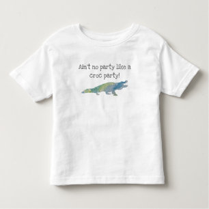 Crocodile Painting Verjaardag T-shirt