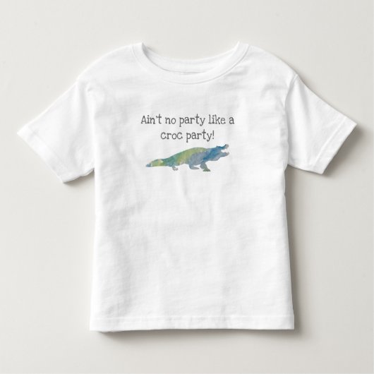 Crocodile Painting Verjaardag T-shirt (Voorkant)