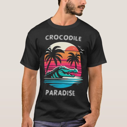 CROCODILE PARADISE T-SHIRT (Voorkant)