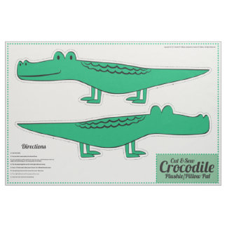 Crocodile Plushie, snijhout en naaiwerk - PayPal Stof