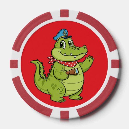crocodile poker chips (Voorkant)