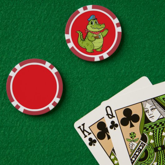 crocodile poker chips (Pokertafel (Dubbel))