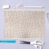 Crocodile Print Cream Biege Tissuepapier (Craft)
