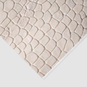 Crocodile Print Cream Biege Tissuepapier (Detail)
