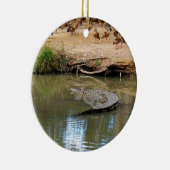 CROCODILE QUEENSLAND AUSTRALIË KERAMISCH ORNAMENT (Rechts)