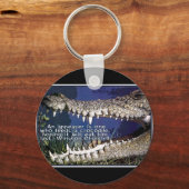 CROCODILE QUOTE - WINSTON CHURCHILL APPEASER SLEUTELHANGER (Voorkant)