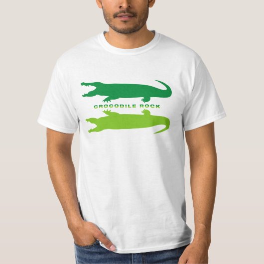 Crocodile Reflection (groen) T-shirt (Voorkant)