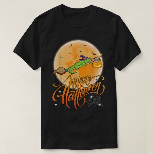 Crocodile Ride Witch Shot Crocodile Hallow T-shirt (Design voorkant)