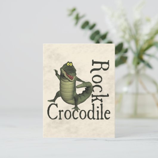 Crocodile Rock Briefkaart (Staand voorkant)