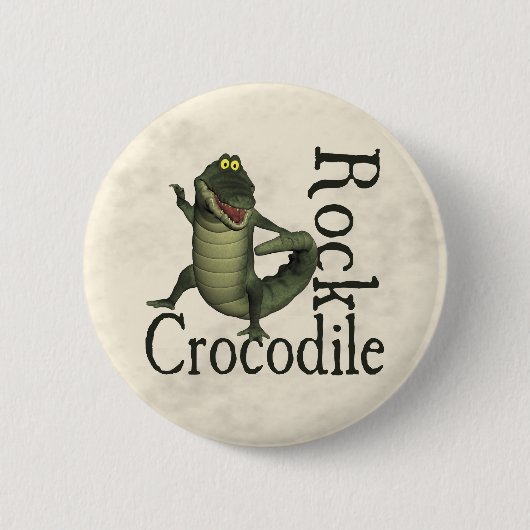 Crocodile Rock Ronde Button 5,7 Cm (Voorkant)