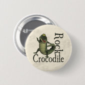 Crocodile Rock Ronde Button 5,7 Cm (Voorkant /achterkant)