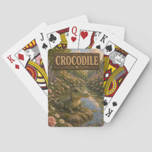Crocodile Schattig Baby Verhaalboek Nursery Dier Pokerkaarten