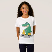 Crocodile Scooter T-shirt (Voorkant volledig)