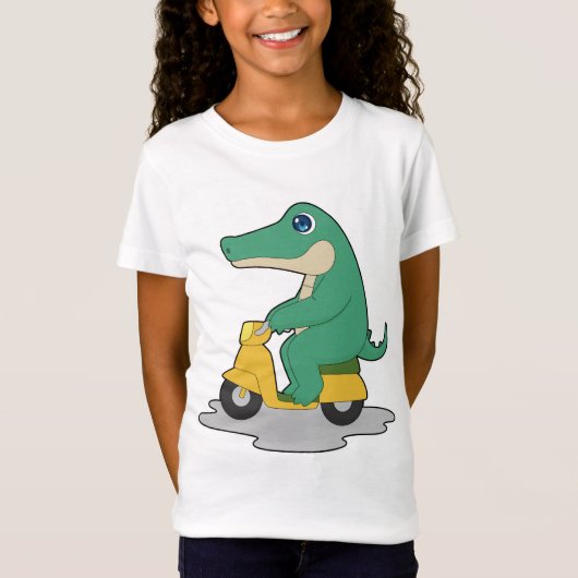 Crocodile Scooter T-shirt (Voorkant)