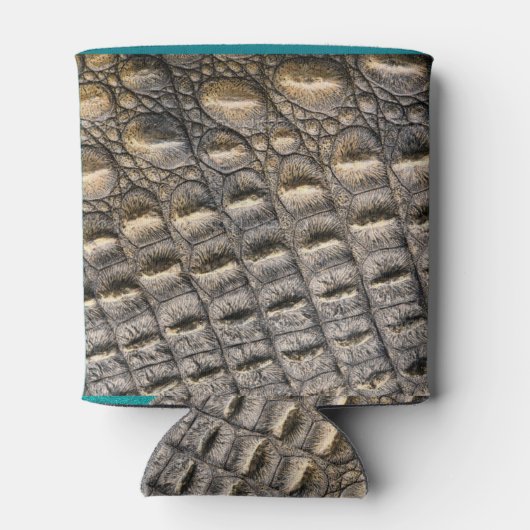 Crocodile Skin Custom Monogram Sjabloon Blikjeskoeler (Achterkant)