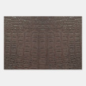 Crocodile Skin Print op drie kleuren Inpakpapier Vel (Voorkant 3)