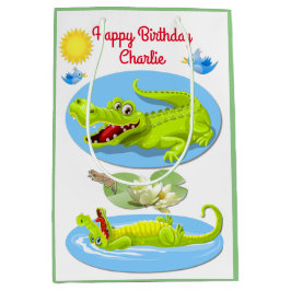 Crocodile Smile Birthday Medium Cadeauzakje