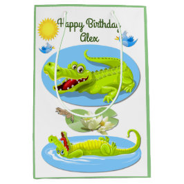Crocodile Smile Birthday Medium Cadeauzakje